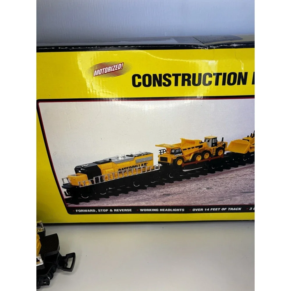 🚜2007 CAT Construction Express Train Set Motorized - 14 Feet Track